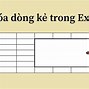 In Excel Có Dòng Kẻ