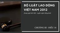 Luật Lao Động 2012