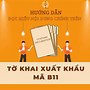 Xuất B11 Có Thuế Khong